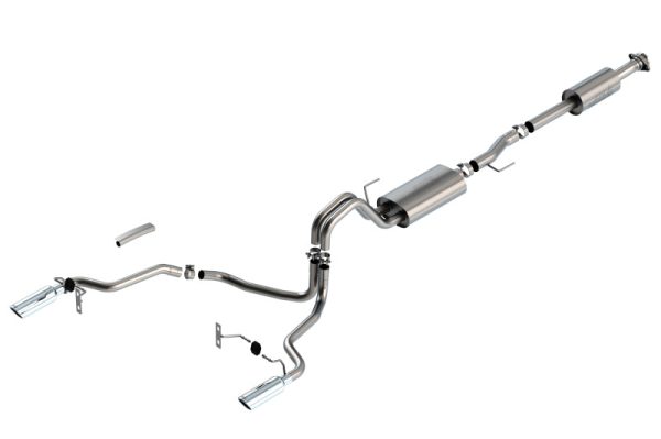 Borla F-150 2021 5.0L 4dr CC SB EC STB Lariat KR Platinum LTD 3 2.25 SRE Cat-Back Touring CHR Tips Online Sale