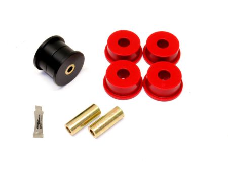 BMR 12-15 5th Gen Camaro Differential Mount Bushing Kit (Poly Delrin Combo) - Black Red For Discount