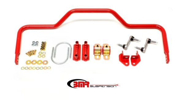 BMR 64-72 A-Body Rear Pro-Touring Style Hollow 1.125in Sway Bar Kit - Red Sale