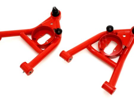 BMR 64-72 A-Body Non-Adj. Lower A-Arms (Polyurethane) - Red For Sale