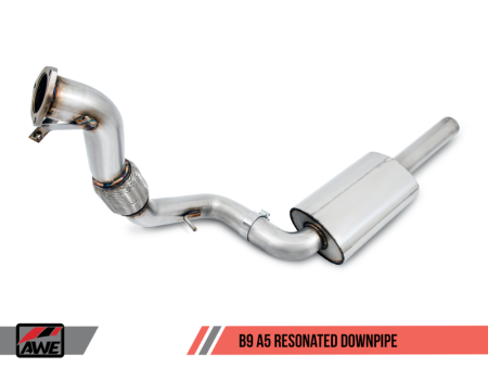 AWE Tuning Audi B9 A5 SwitchPath Exhaust Dual Outlet - Chrome Silver Tips (Includes DP and Remote) Online Hot Sale