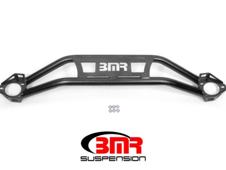 BMR 08-18 Dodge Challenger Front Strut Tower Brace - Black Hammertone (Twin Tube Design) Online Sale