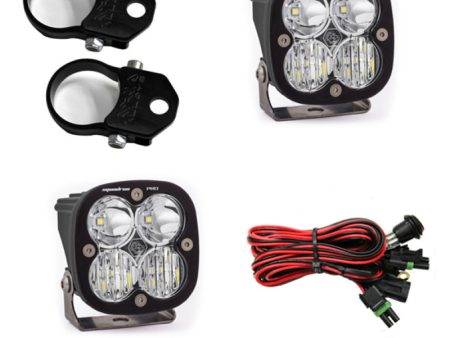 Baja Designs Squadron Pro LED Light Pods Kit w A-Pillar Mounts 1.75in Harness Online now