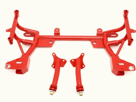 BMR 93-02 F-Body K-Member w  Turbo SBC BBC Motor Mounts and STD. Rack Mounts - Red For Cheap