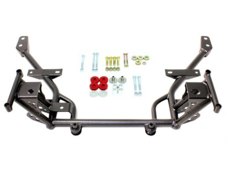 BMR 05-14 S197 Mustang K-Member w  STD. Motor Mounts and STD. Rack Mounts - Black Hammertone Fashion