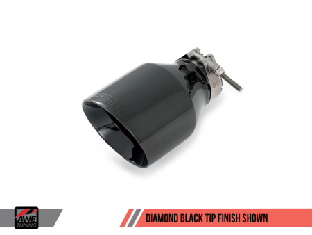 AWE Tuning Mk5 Jetta Mk6 Sportwagen 2.5L Track Edition Exhaust - Diamond Black Tips Online Sale