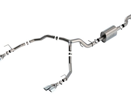 Borla 21-22 Chevrolet Tahoe 6.2L V8 2 4WD 4DR Brushed T-304 Stainless Steel S-Type Cat-Back Exhaust For Discount