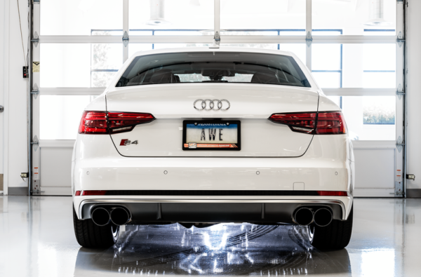 AWE Tuning Audi B9 S5 Sportback Track Edition Exhaust - Non-Resonated (Black 102mm Tips) Cheap