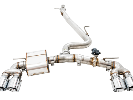 AWE Tuning Volkswagen Golf R MK7.5 SwitchPath Exhaust w Chrome Silver Tips 102mm on Sale