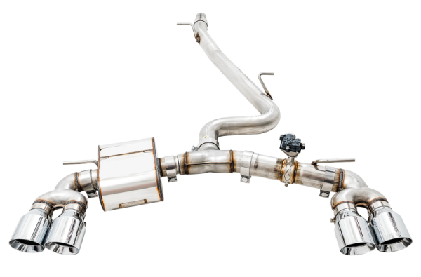 AWE Tuning Volkswagen Golf R MK7.5 SwitchPath Exhaust w Chrome Silver Tips 102mm on Sale