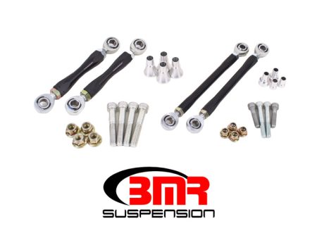 BMR 08-17 Challenger Front and Rear Sway Bar End Link Kit - Black Cheap