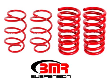 BMR 15-17 S550 Mustang Drag Version Lowering Springs (Set Of 4) - Red Online Sale