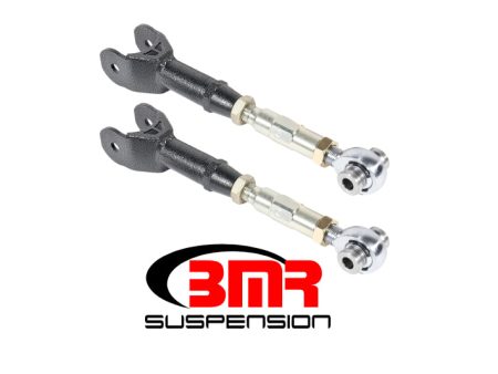 BMR 16-17 6th Gen Camaro Upper Trailing Arms w  On-Car Adj. Rod Ends - Black Hammertone Hot on Sale