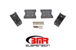 BMR 79-04 Fox Mustang Lower Torque Box Reinforcement Plates - Black Hammertone For Cheap