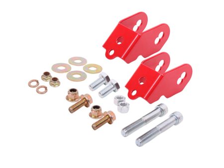 BMR Suspension 15-18 Ford Mustang S550 Rear Camber Adjustment Lockout Kit - Red Online now