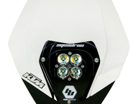 Baja Designs 08-13 KTM Headlight Kit DC w  Headlight Shell White Squadron Sport Hot on Sale