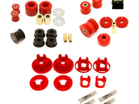 BMR 10-11 5th Gen Camaro Street Version Total Suspension Bushing Kit (BK041 BK021 BK022) - Black Red Online now