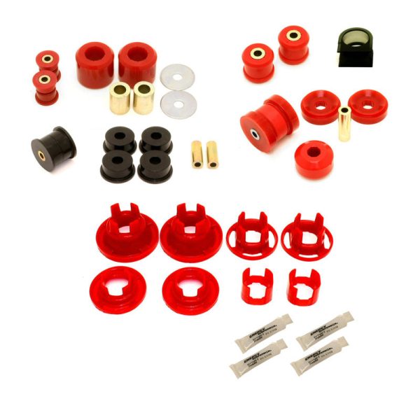 BMR 10-11 5th Gen Camaro Street Version Total Suspension Bushing Kit (BK041 BK021 BK022) - Black Red Online now