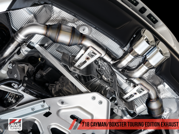 AWE Tuning Porsche 718 Boxster   Cayman Touring Edition Exhaust - Chrome Silver Tips For Cheap