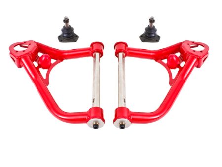 BMR 67-69 1st Gen F-Body Non-Adj. Upper A-Arms (Polyurethane) - Red For Cheap