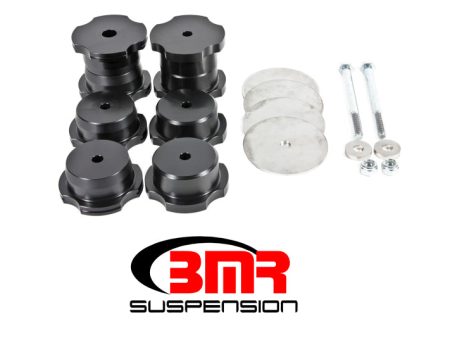 BMR 16-17 6th Gen Camaro Rear Cradle Bushing Kit (Delrin) - Black For Discount