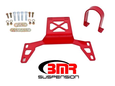 BMR 07-14 Shelby GT500 Front Driveshaft Safety Loop - Red Fashion