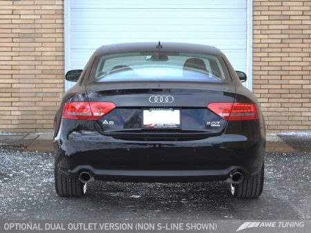 AWE Tuning Audi B8 A5 2.0T Touring Edition Exhaust - Dual Outlet Polished Silver Tips Fashion