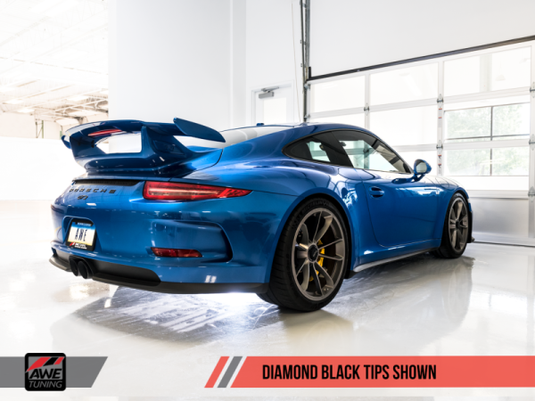 AWE Tuning Porsche 991 GT3   RS SwitchPath Exhaust - Diamond Black Tips For Cheap