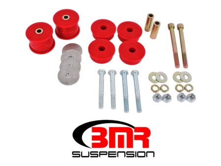 BMR 15-17 S550 Mustang Differential Bushing Kit (Polyurethane) - Red Fashion