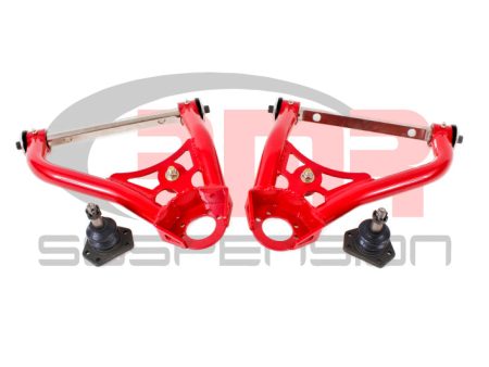 BMR 67-69 1st Gen F-Body Pro-Touring Upper A-Arms w  Tall Ball Joint (Delrin) - Red Online