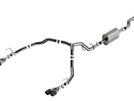 Borla 21-22 Chevy Tahoe 5.3L V8 2 4WD 4DR 3in 2.75in S-Type Cat-Back Exhaust w  Carbon Fiber Tips Online now