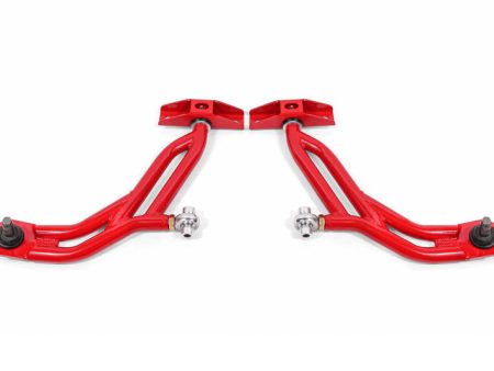 BMR 10-14 Ford Mustang Adj. Lower A-Arms w  Delrin Rod End   19mm Tall Ball Joint - Red Discount