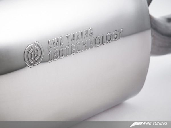 AWE Tuning Audi B8 A4 Touring Edition Exhaust - Dual Outlet Polished Silver Tips on Sale