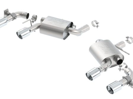 Borla 16 Chevy Camaro SS 6.2L w  Dual NPP Atak Quad RD RL Tips Dual Exit Rear Section Exhaust For Cheap