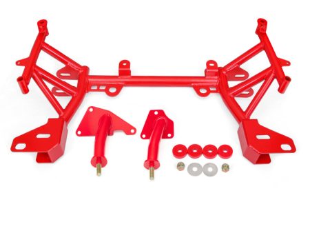 BMR 93-02 4th Gen F-Body K-Member LT1 Motor Mounts Standard Rack Mounts Red For Discount