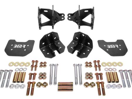 BMR 79-04 Mustang Rear Coilover Conversion Kit w  Control Arm Bracket - Black Hammertone Online now