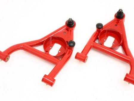 BMR 67-69 1st Gen F-Body Lower A-Arms Non-Adj. Rear Bump Stops (Polyurethane) - Red Discount