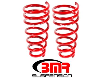 BMR 10-15 5th Gen Camaro V6 Rear Lowering Springs - Red Sale