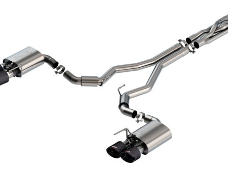 Borla 2020 Ford GT500 5.2L AT 3in ATAK CatBack Exhaust w  Carbon Fiber Tips Online now