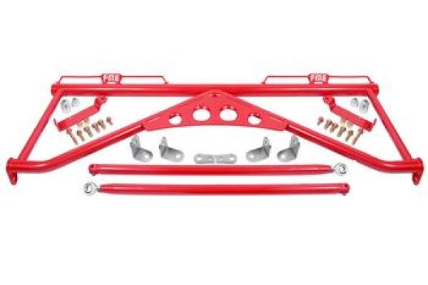 BMR 15-20 Ford Mustang Harness Bar - Red on Sale