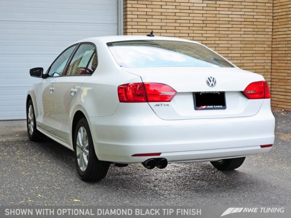 AWE Tuning MK6 Jetta TDI Touring Edition Exhaust - Diamond Black Tips Discount