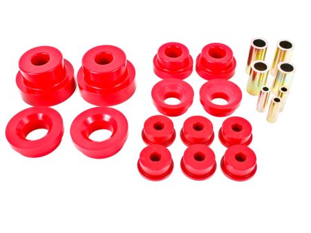 BMR 10-15 5th Gen Camaro Pro Version Rear Cradle Bushing Kit (BK024 BK029) - Red For Cheap