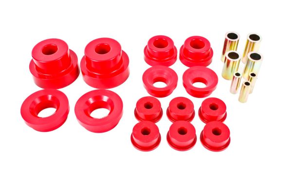 BMR 10-15 5th Gen Camaro Pro Version Rear Cradle Bushing Kit (BK024 BK029) - Red For Cheap