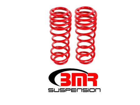 BMR 05-14 S197 Mustang GT GT500 Rear Handling Version Lowering Springs - Red Discount