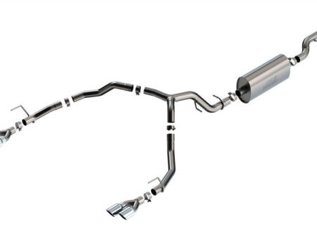 Borla 21-22 Chevrolet Tahoe 5.3L V8 2 4WD 4DR 3.00in 2.75in Touring Cat-Back Exhaust w  Chrome Tips on Sale