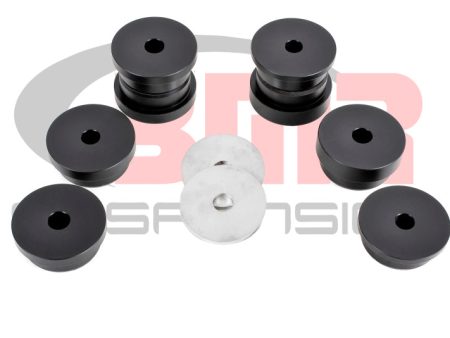 BMR 15-17 S550 Mustang Rear Cradle Bushing Kit (Delrin) - Black For Sale