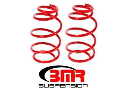 BMR 10-15 5th Gen Camaro V6 Front Lowering Springs - Red For Sale