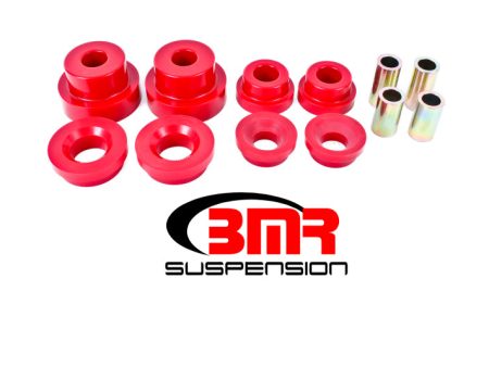 BMR 10-15 5th Gen Camaro Rear Cradle Pro Version Full Bushing Kit (Polyurethane) - Red Online