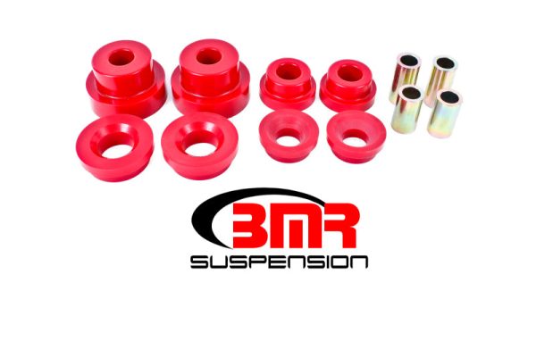 BMR 10-15 5th Gen Camaro Rear Cradle Pro Version Full Bushing Kit (Polyurethane) - Red Online