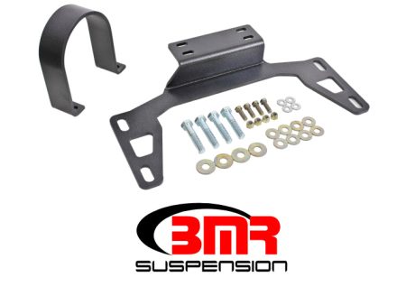 BMR 11-14 S197 Mustang Front Driveshaft Safety Loop - Black Hammertone Online now